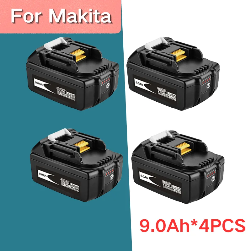 

100% Original For Makita 6000mAh for Makita 18V Battery BL1830B BL1850B BL1850 BL1840 BL1860 BL1815 Replacement Lithium Battery