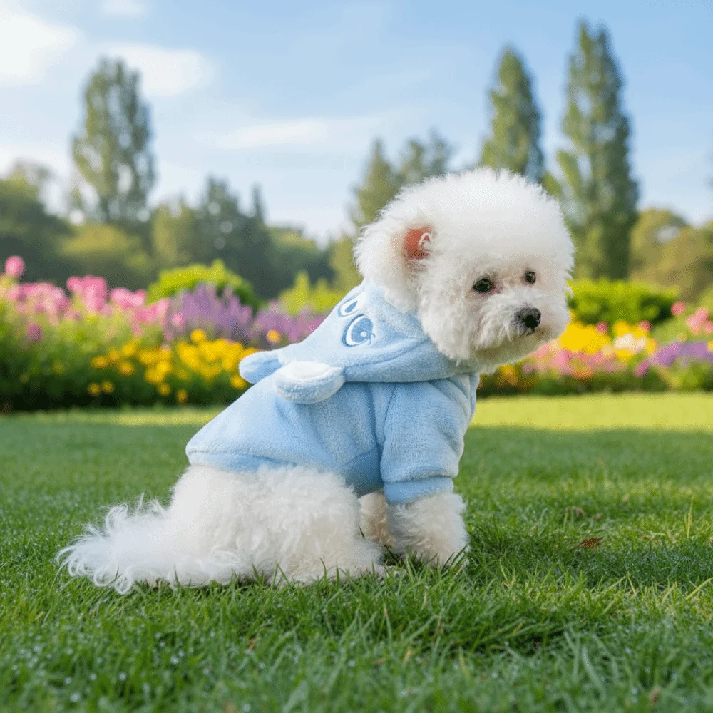 

Fashionable Cartoon Warm Dog Hoodies Soft Bear Print Dog Jumpsuits Comfortable Thicken Cat Hoodie Sweatshirts for Cats and Dogs