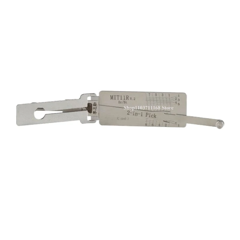 1PCS Lishi MIT11Rv.2 2in1 Decoder and Pick Designed for Mitsubishi for Souest for Chrysler for Dodge Lock Picking Tool Locksmith