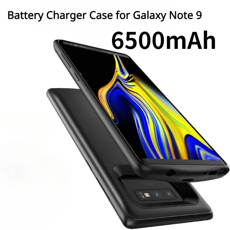 6500mAh Wireless Charging Power Bank Cover Battery Charger Case for Galaxy Note 9 Spare Battery Charger for Samsung Note 9