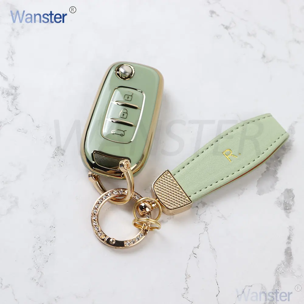 3 Buttons TPU Car Key Case Fob Cover Holder for Renault Duster Megane Duster Sandero Kangdoo Captur Twingo Arkana Clio 5 Logan