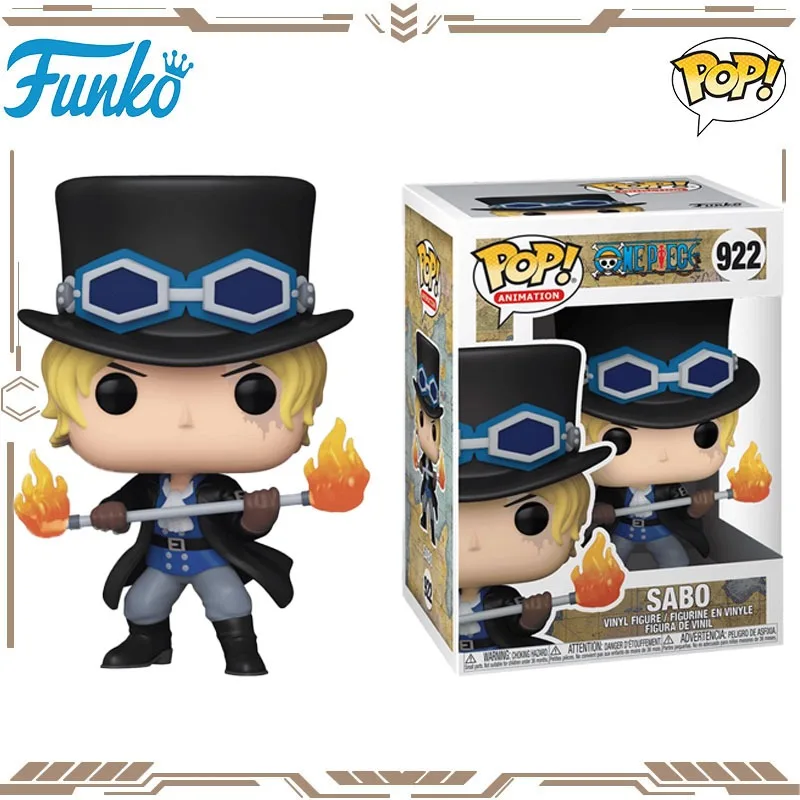 Funko POP Original figura de Anime de una pieza Sabo 922 figuras de acción de juguete para niños niñas regalo adornos de modelos coleccionables