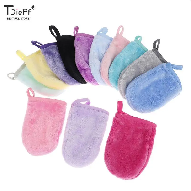 1PCS Reusable Makeup Remover Glove Soft Microfiber Face Deep Cleaning Pads Makeup Removal Products Cleansing and Beauty Towel