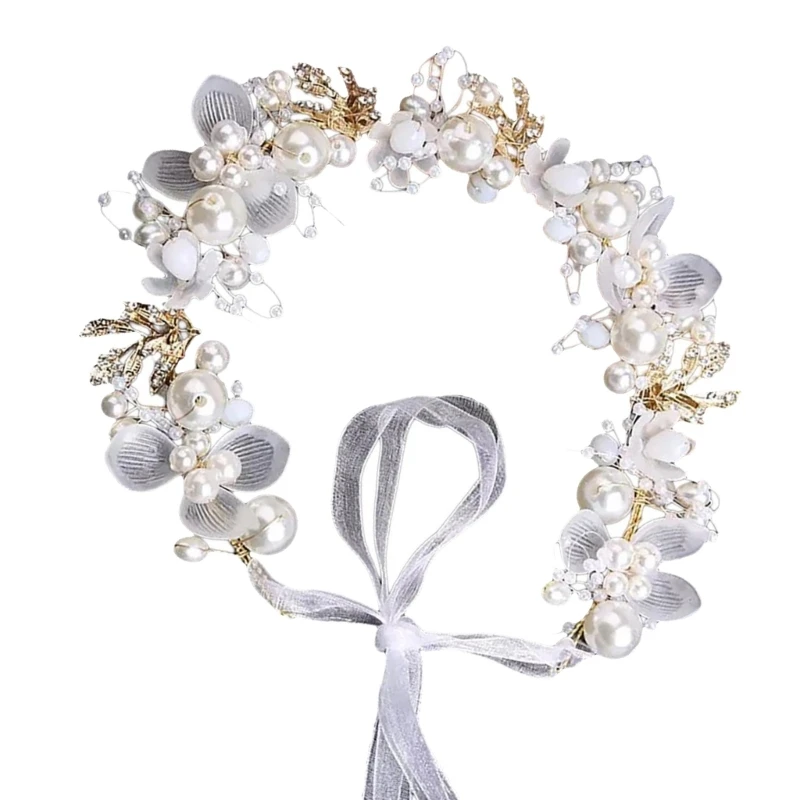 Oversized Princess Head Jewelry Flower Girls Hairband Floral Headband Party