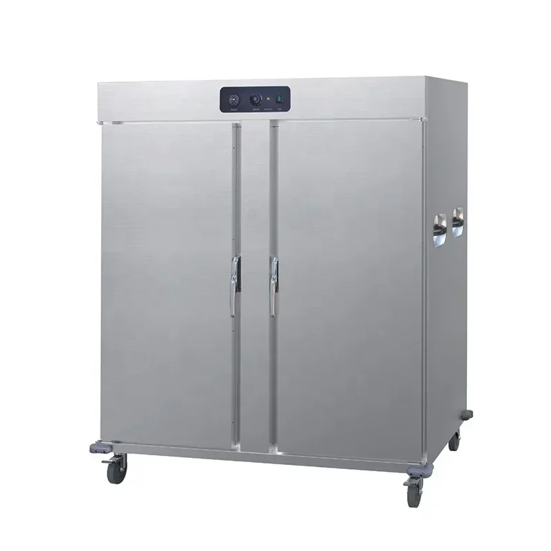 Restaurant Hotel Commercial Food Hot Warmer Heated Holding Cabinet Trolley Mobile Food Warmer Banquet Cart