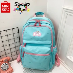 Miniso Hello Kitty New Women's Backpack Fashionable High Quality Girl Backpack Lightweight and Large Capacity Student Backpack