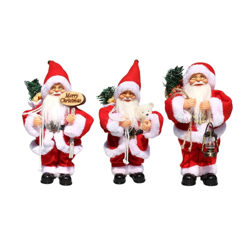 

Electric Music Santa for Doll Ornaments Shaking Singing Dancing Xmas Old People Dolls Christmas Gifts Home Drop shipping