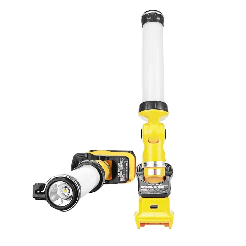 26W LED Work Light 2100LM for Dewalt 18V Li-ion Battery Vertical Down Lamp Emergency Light DCB203 DCB204 DCB206 DCB205-2