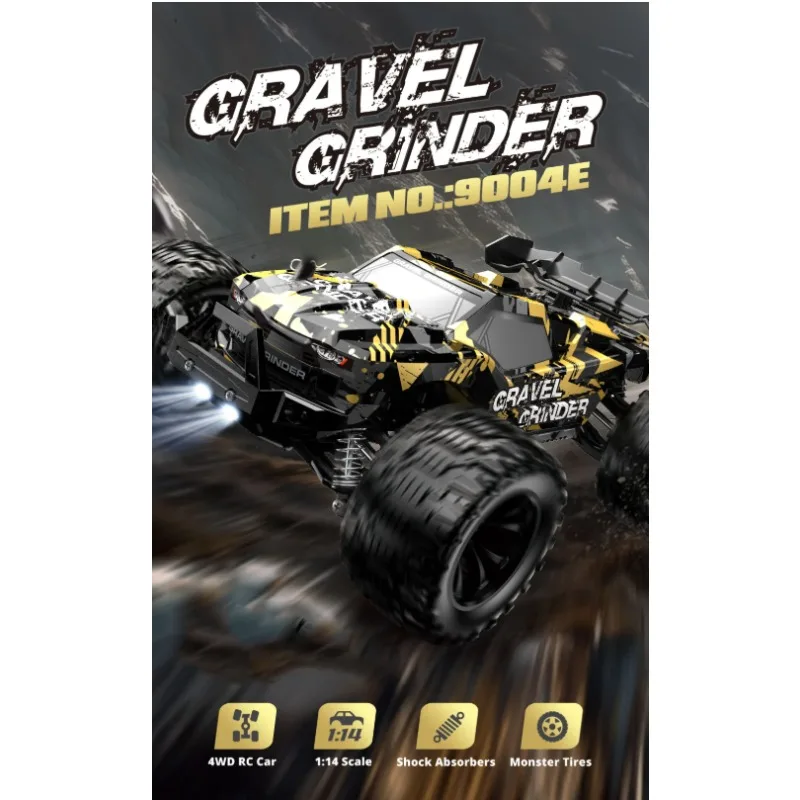 

Бесщеточный радиоуправляемый грузовик 4WD в масштабе 1/14, высокоскоростной гоночный автомобиль 004E, 60 км/ч, для скалолазания и баширования, 2,4G