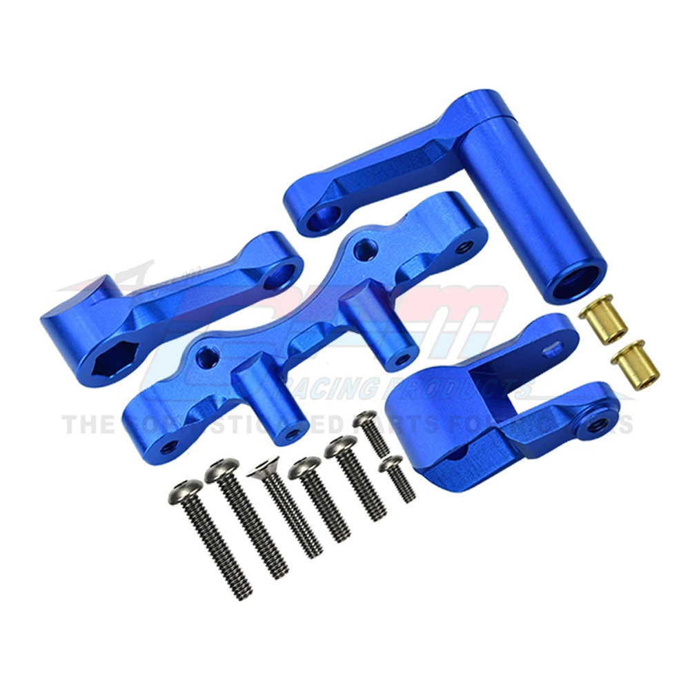 GPM for LOSI 1/6 Super Baja Rey 2.0 Super Rock Rey V2 Desert Truck Upgrade Parts Metal Steering Assembly Bellcrank Set LOS251059