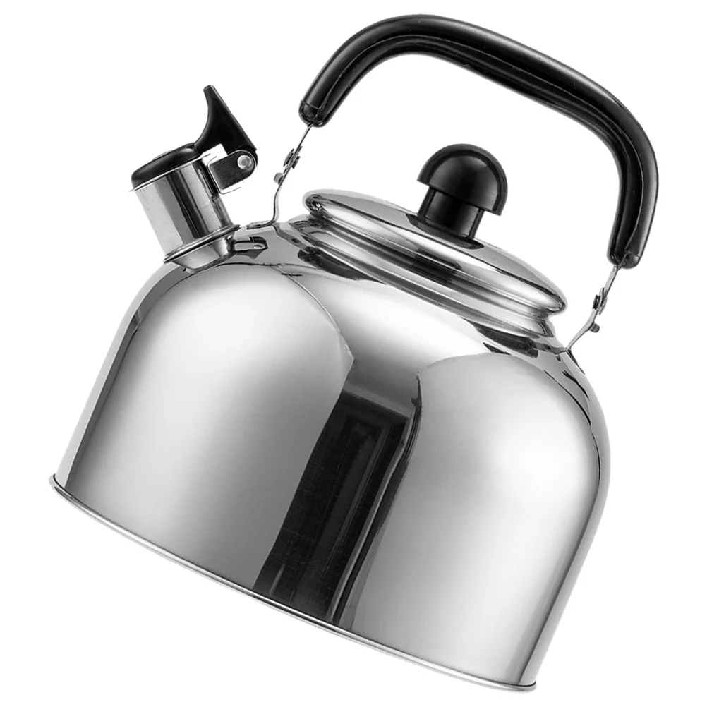 

4L Kettle Stainless Steel Stove Top Induction Gas Teapot Large Capacity Fast Boiling Heat Resistant Handle Kitchen