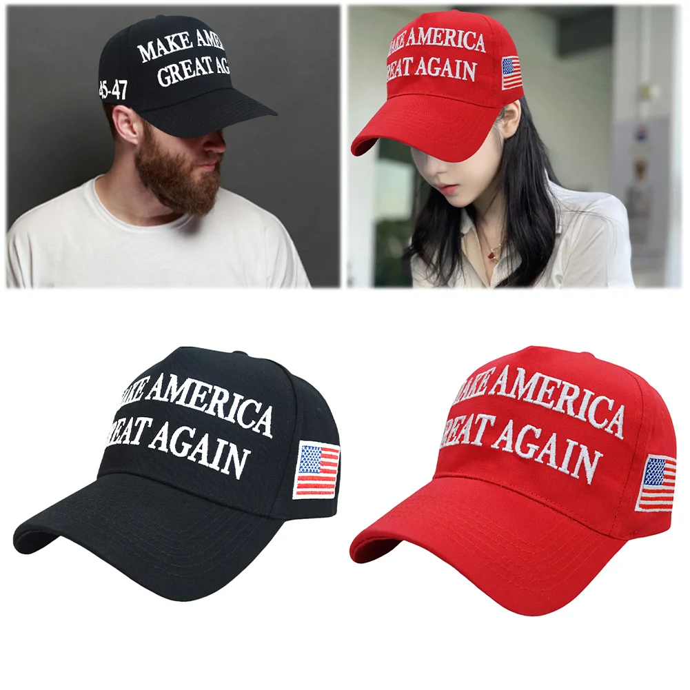 2024 Donald Trump Embroidery Hat Make America Great Again Trump American Presidential Hat USA Flag Baseball Cap for Women Men