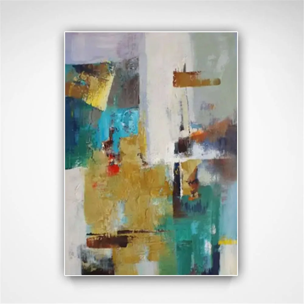 Abstract Starry Sky Creative Pattern Canvas Wall Art Hand Painted Oil Paintings Modern Living Room Wall Decor Home Canvas Art