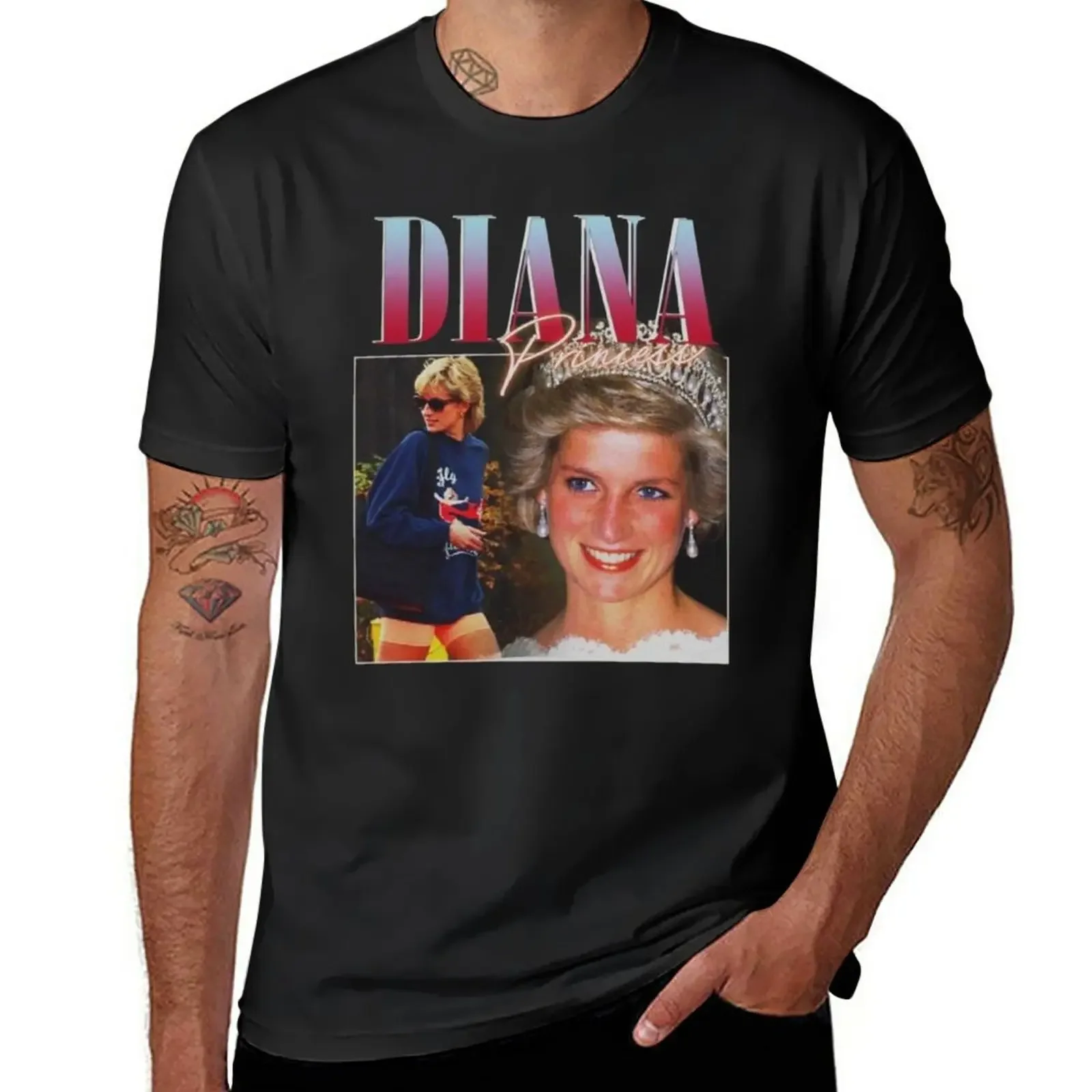 Princess Diana royal of wales T-Shirt plus size tops blacks anime clothes mens workout shirts