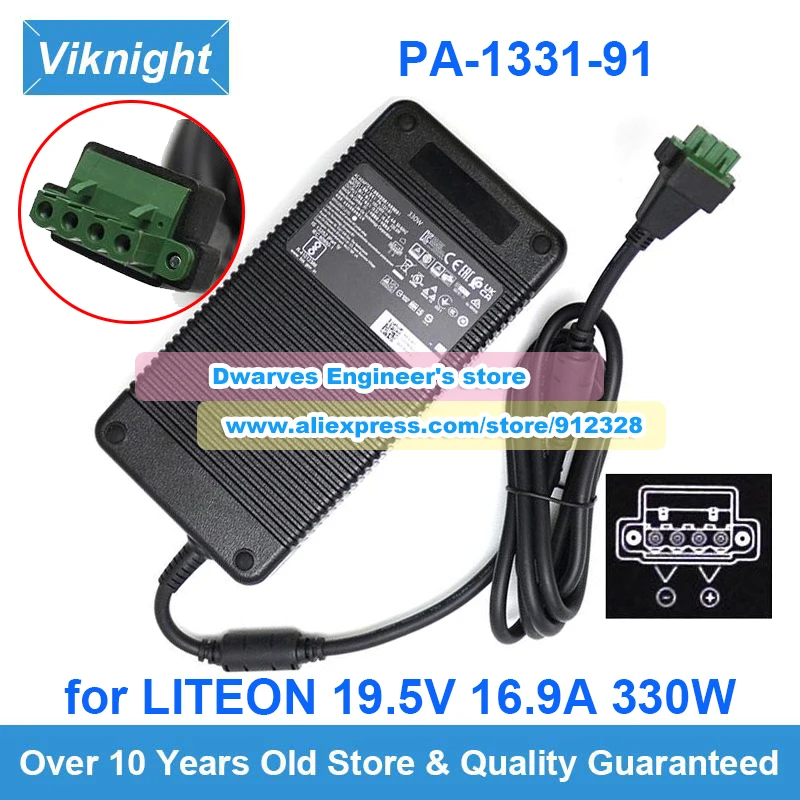 

Genuine PA-1331-91 AC Adapter 19.5V 16.9A 330W Laptop Charger for LITEON 133191ED123 PA133191 Power Supply Special 4 holes