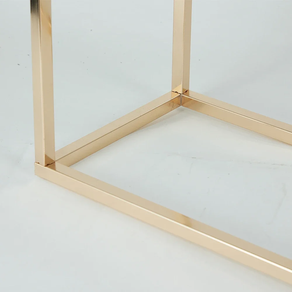 2 Stück oder 4 Stück/6 Stück exquisite goldene Metall-Kerzenhalter: ein Muss für charmante Eventvasen und Partydekorationen. – Detail 7