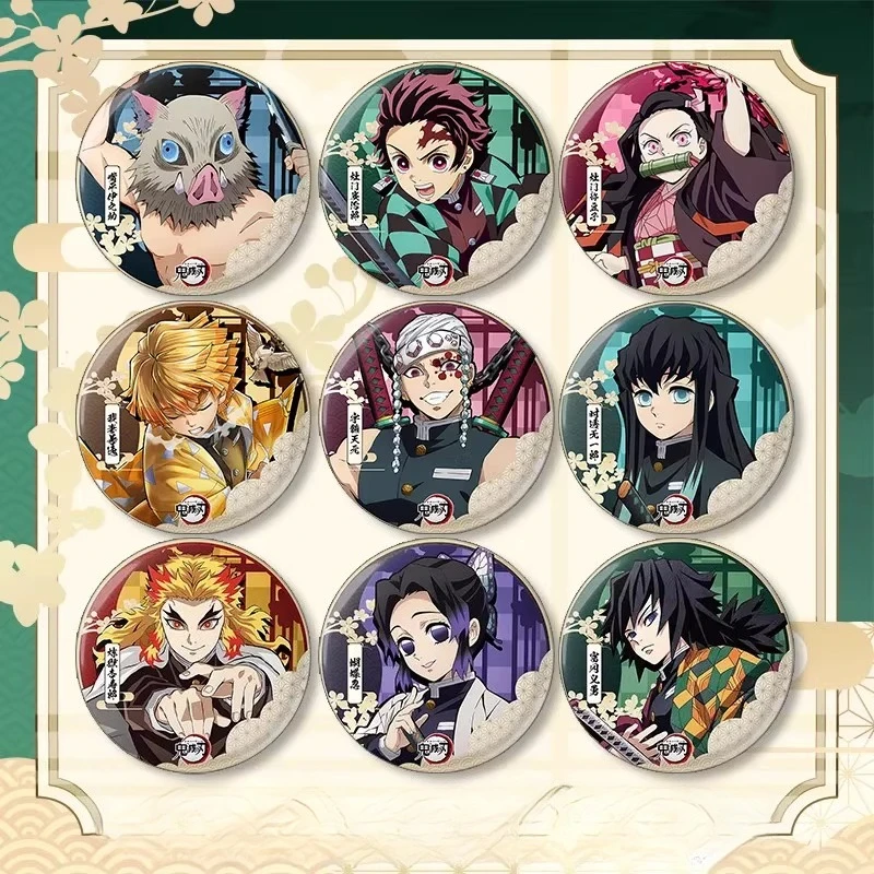 Anime Kimetsu No Yaiba Kamado Tanjirou Tokitou Muichirou insignia de Cosplay broche regalo insignias exquisitas accesorios de juego de rol