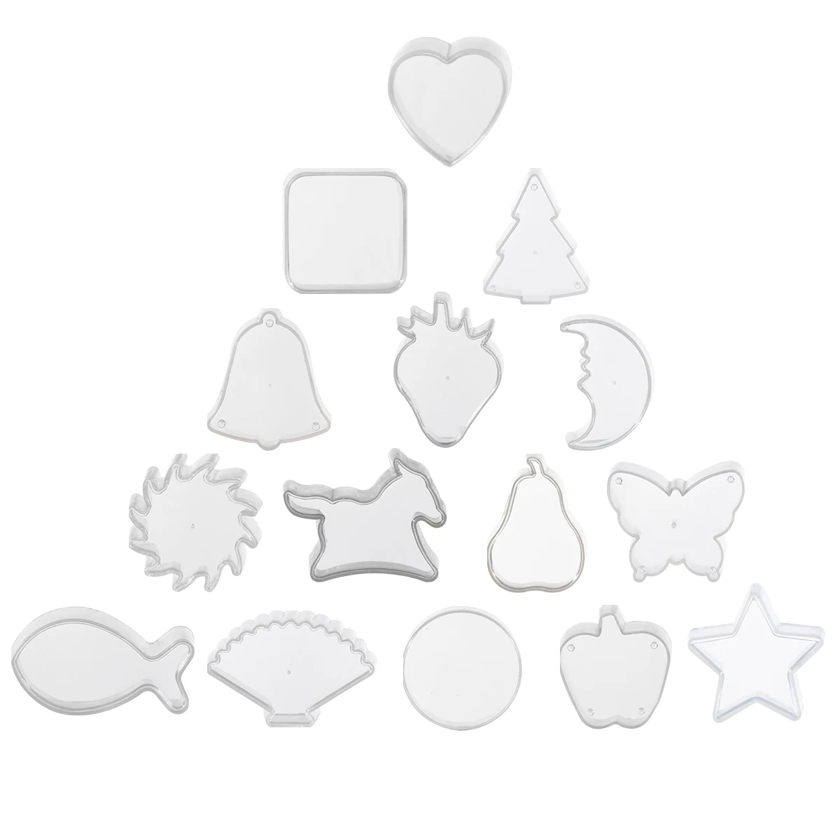 

30pcs Plastic Cases Diy Tea Holders Assorted Wax Molds For Making Kit Home Temple Church Use Steady Base All Types