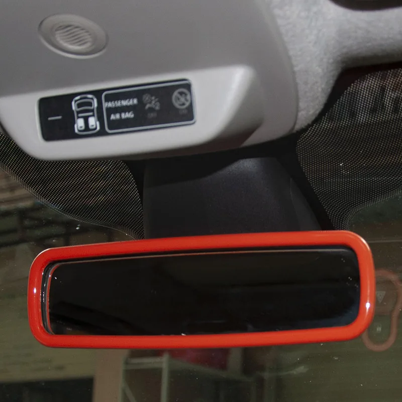 Rearview Mirror Frame Decoration Cover Car Stickers For Mercedes Smart 453 Forfour Fortwo Interior Accessories Styling Modified