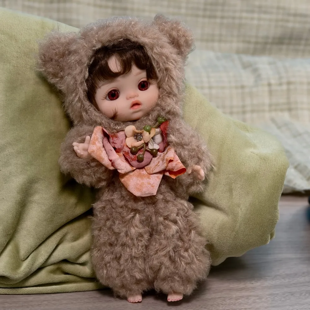 10インチ クローバレイ リアルなビニール製ドール リボーンドール ブラウンベアドール オリジナル 高彩度 手作り 本物そっくり 3Dスキン キッズトイ