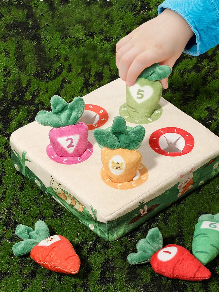 Baby Carrot Harvest Game Montessori Toy Pull Turnip Toddler Motor Skills Training Color Learning Educational Toys For Children — zdjęcie 2