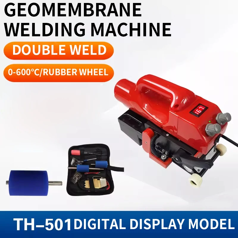 Bild 3: Geomembran-Schweißgerät, wasserdichte Membran-Heißkeilschweißgerät, 220 V, Geomembran-Schweißgerät, 0,5–5 m/min, automatische Kunststoffschweißung