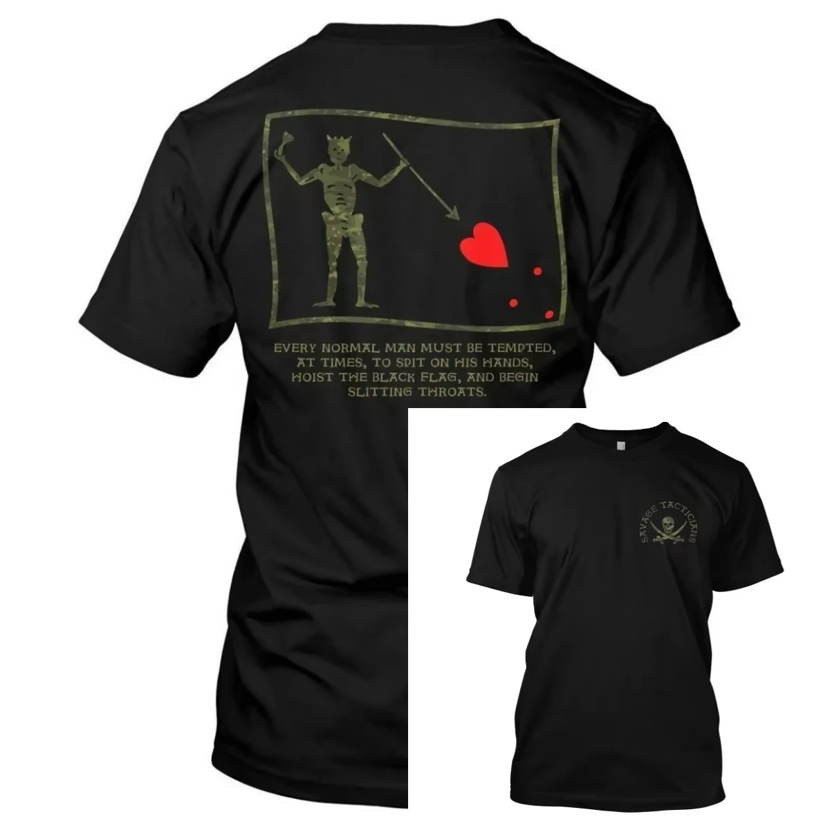 Hoist The Black Flag – Savage Tacticians Exhaust Ventilation for Cooling Suitable for Exercise Wear