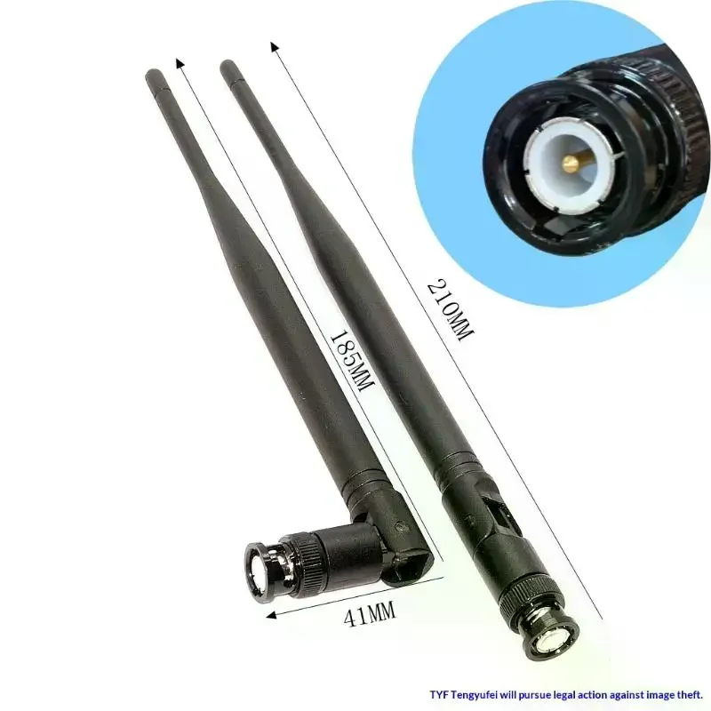 5dBi Gain UHF 500MHz-900MHz Antenna 210mm UHF Antenna With BNC Connector For Wireless Microphone Receiver Accessories 2Pcs