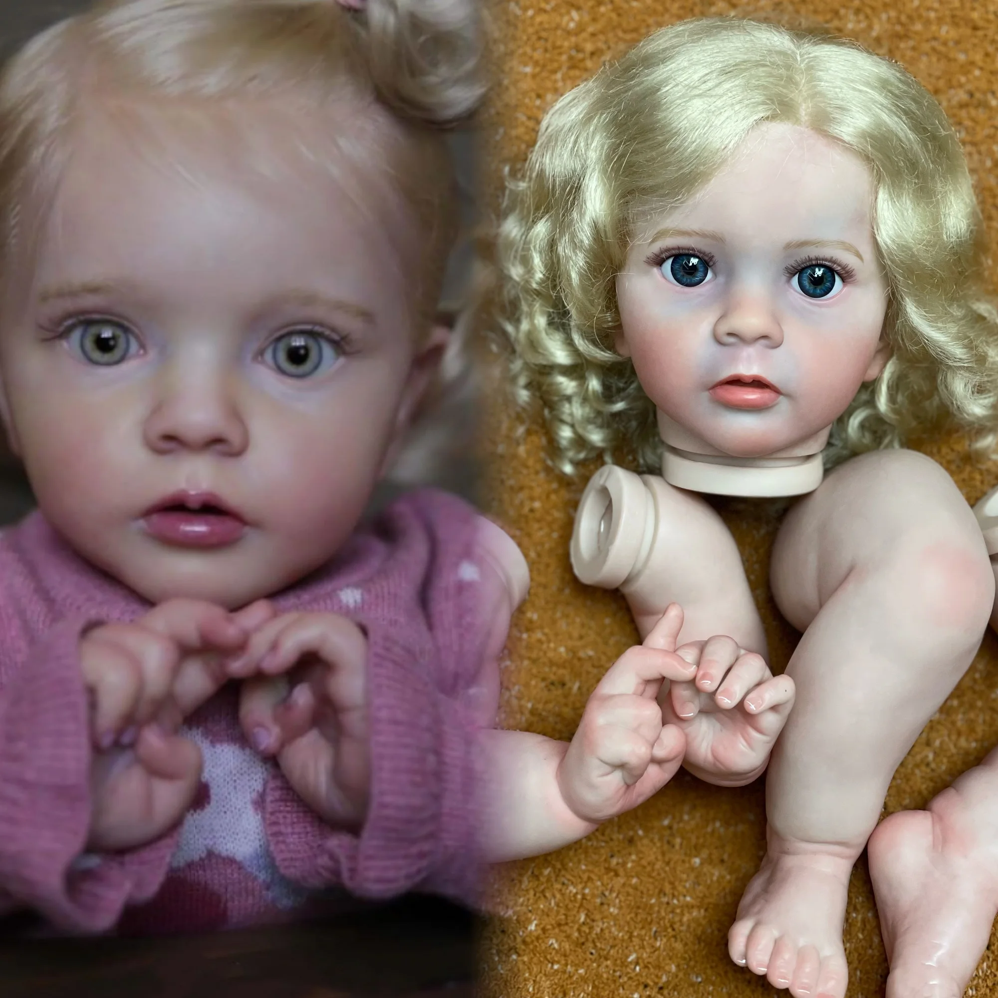 23Inch Princess Missy Bebe Reborn Doll Kits Already Painted DIY Blank Kit Reborn With Visible Veins Reborn Doll Kits Sin Pintar