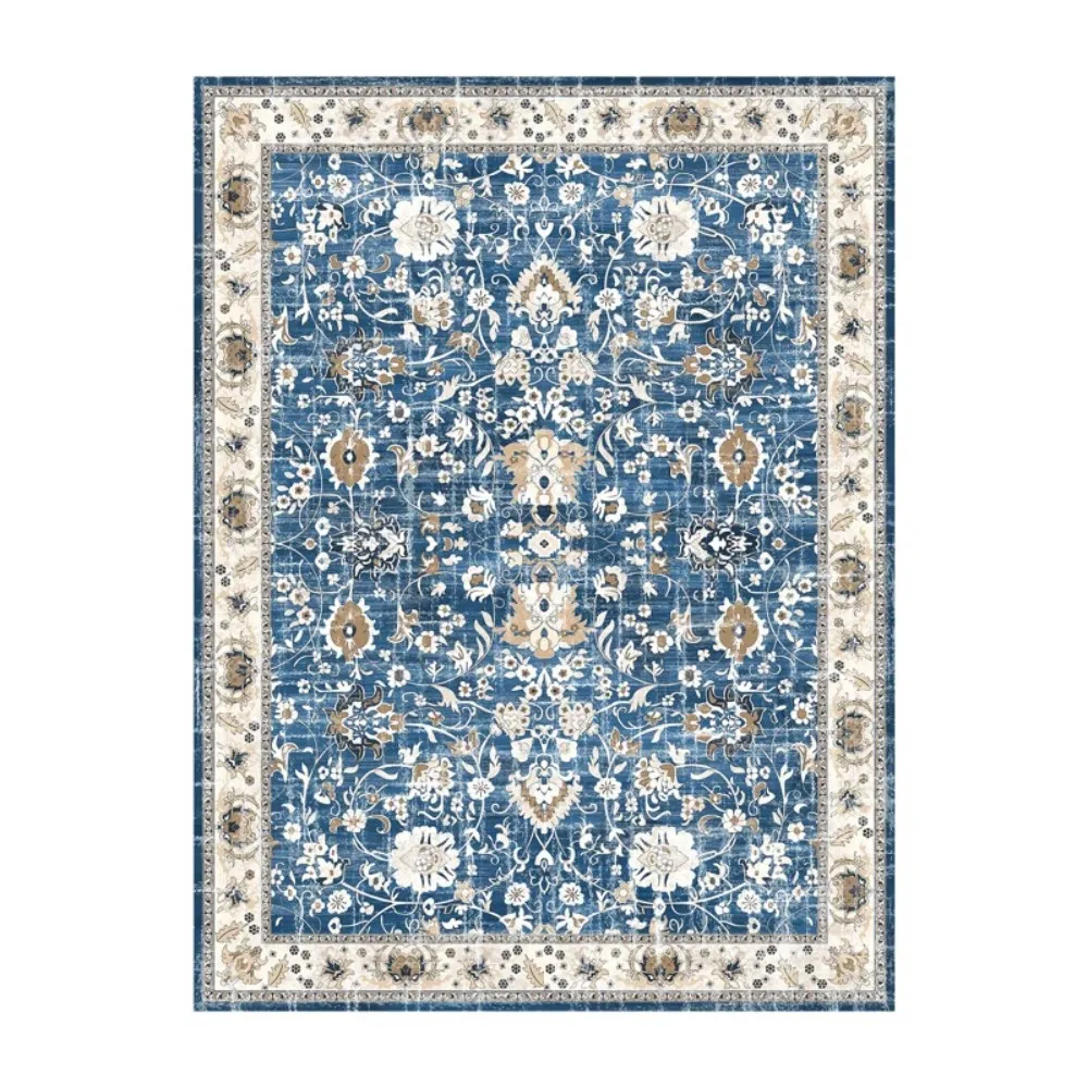 Boho-Teppiche, waschbar, Vintage, modern, neutral, großer Flanellteppich für Esszimmer, Wohnzimmer, Schlafzimmer, Bauernhaus, rutschfeste Matte