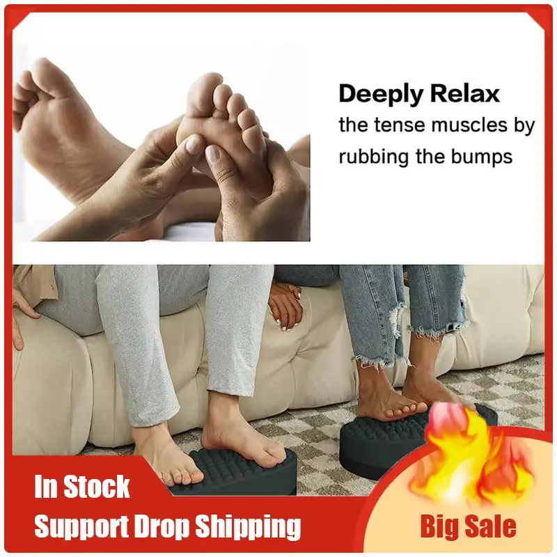 

~【В наличии】подставка для ног под столом, домашний османский стул с силиконовой подушечкой, эргономичный массажер для ног