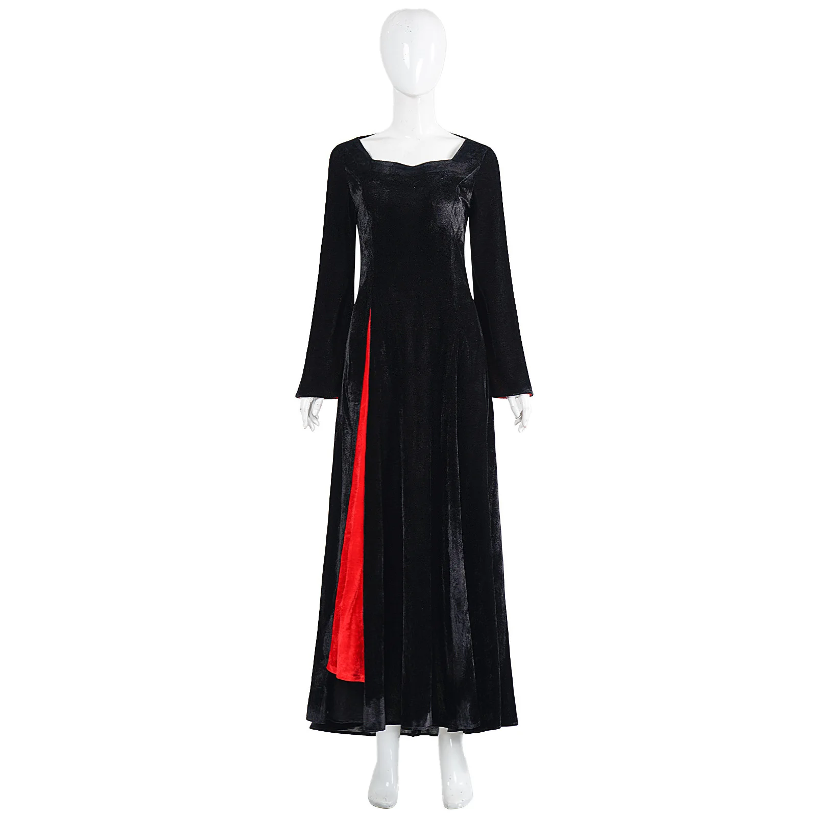 

The Addams Family's Second Season Cos Costume Black Dress Movie Role Performance C Costume Halloween Costume