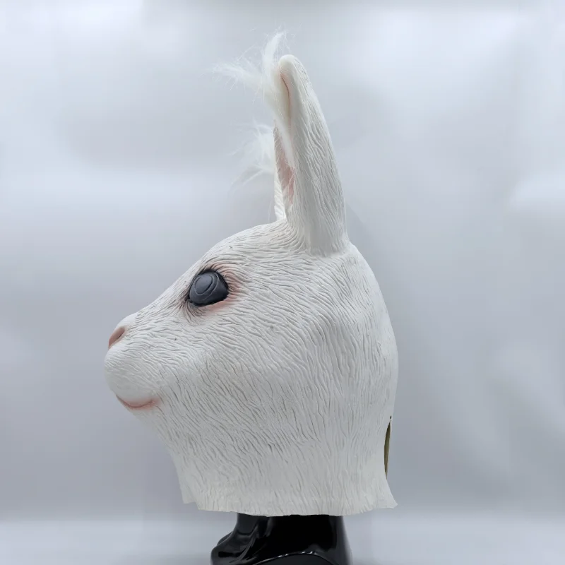 Rabbit Latex Animal Mask, Easter Costume Mask, Fancy Masquerade Party