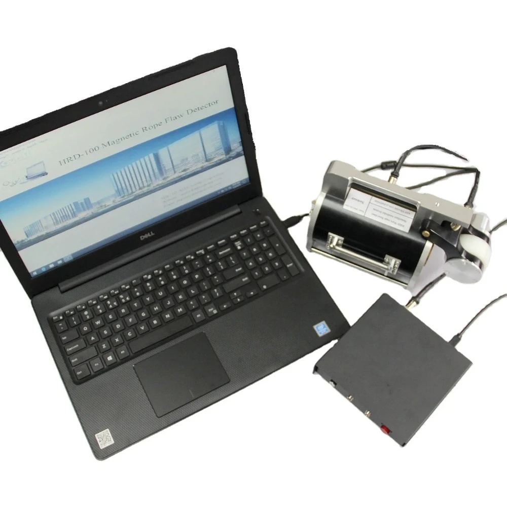 HRD100 Non Destructive Test Equipment Wire Rope Computer Flaw Detector Elevator Safety Inspection