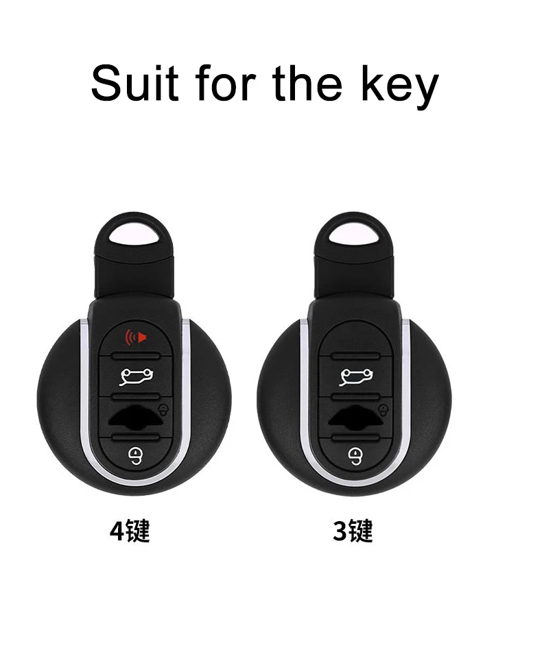 Lichee Zinc Alloy for BMW MINI COOPER S ONE JCW F54 F55 F56 F57 F60 CLUBMAN COUNTRYMAN Smart Remote Car Key Case Cover Holder