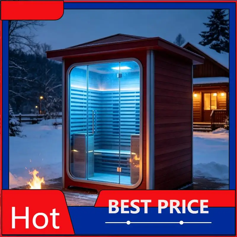 Home Sauna Room Customized Luxury Wooden Heat Cabin Indoor Relaxation Wellness Spa