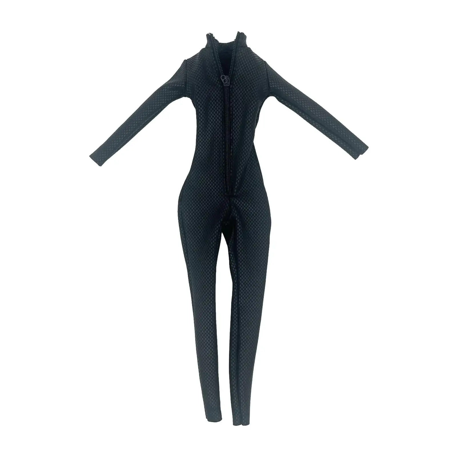 1/6 Vrouwen Pu Lederen Jumpsuit Miniatuur Kleding Handgemaakte Poppenkleding Voor 12 Inch Vrouwelijke Soldaten Figuren Poppenmodel Verkleedaccs