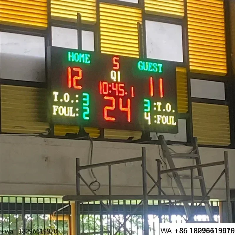 LED Basketball Scoreboard Digital Scoring & Timing System for Sports Stadiums & Games