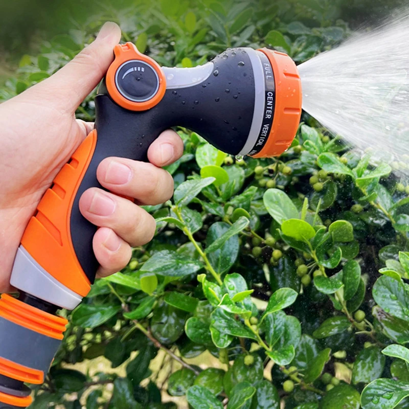 

Water Hose Nozzle Sprayer Thumb Control 10 Modes Garden Sprinkler Heavy Duty Washing Garden Watering Hose Spray Nozzle