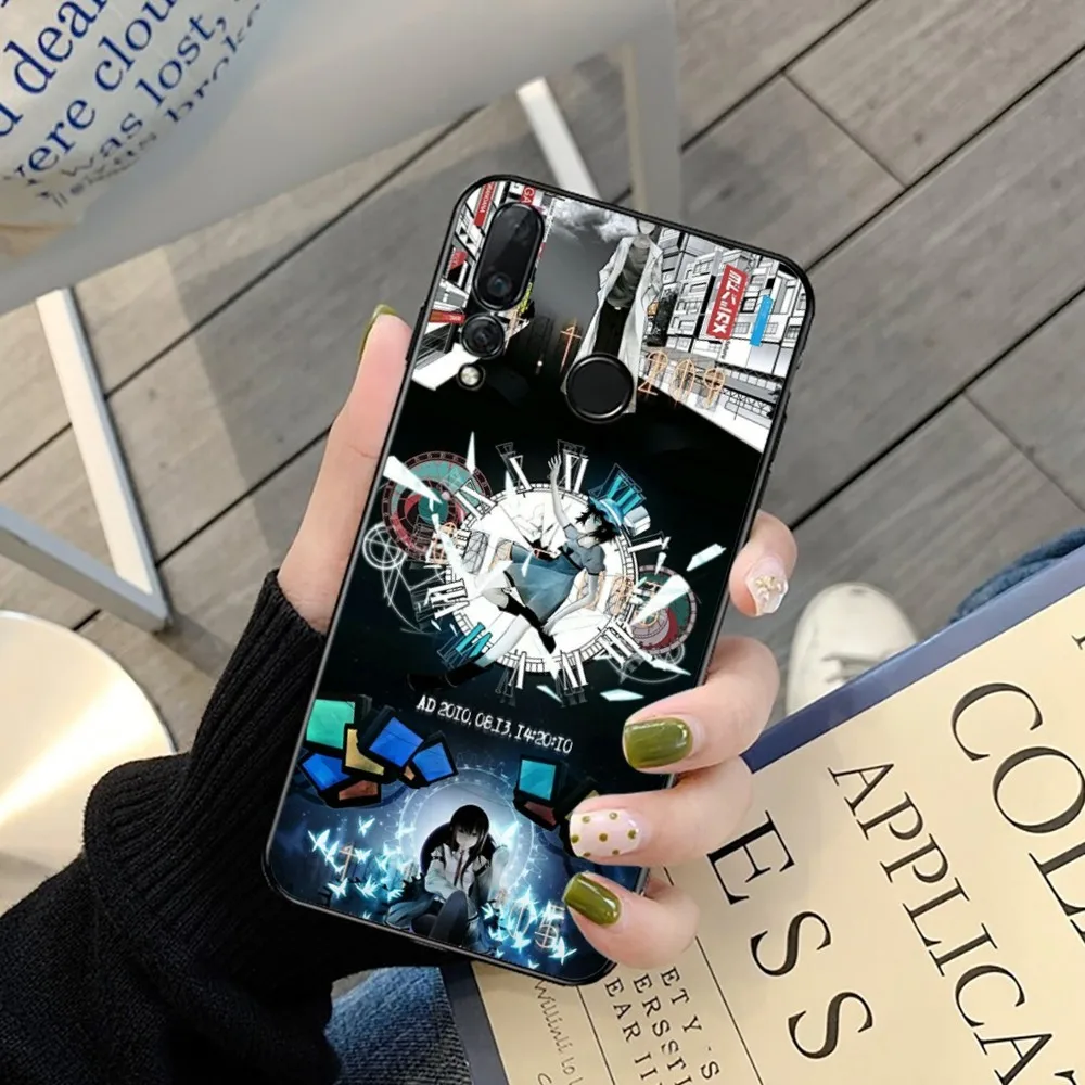 Steins Gate Anime Phone Case For Huawei Y9 6 7 5 Prime Enjoy 7s 7 8 plus 7a 9e 9plus 8E Lite Psmart Shell