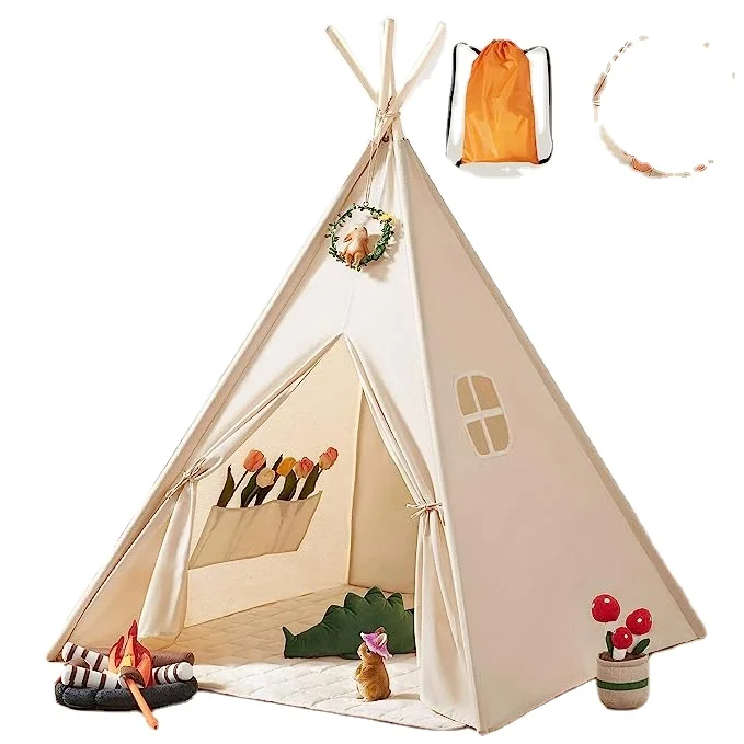 FOR Teepee/ Play Tent with Light String for Kids Toddler Girls & Boys Indian Kids Tent Space Factory Sale