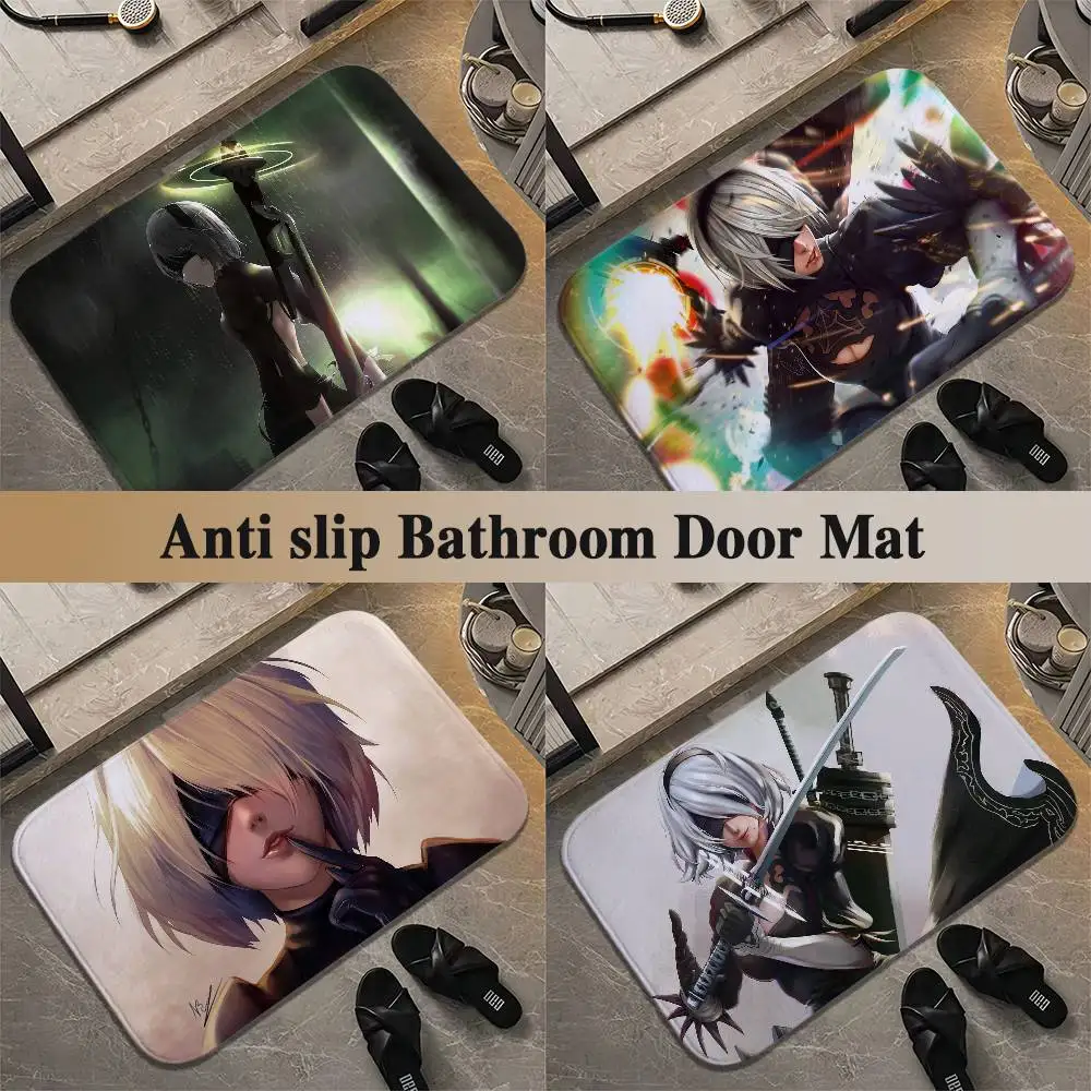 

Nier Automata Floor Mat Printed Large Carpets Room And Bedroom Carpets Bathroom Anti Slip Door MATS Small Carpets