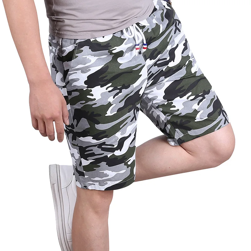 

2023 Summer Cotton Camouflage Shorts Men Streetwear Elastic Waist Causal Beach Shorts Bermuda Sweatpants Plus Size 6XL