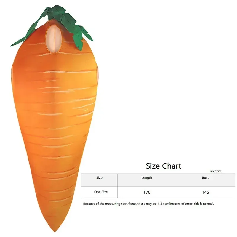 Carnival Party Funny Fruit Cosplay Halloween Costume For Adult Christmas Family Fancy Dress Carrot Costume Holiday Outfits Adult