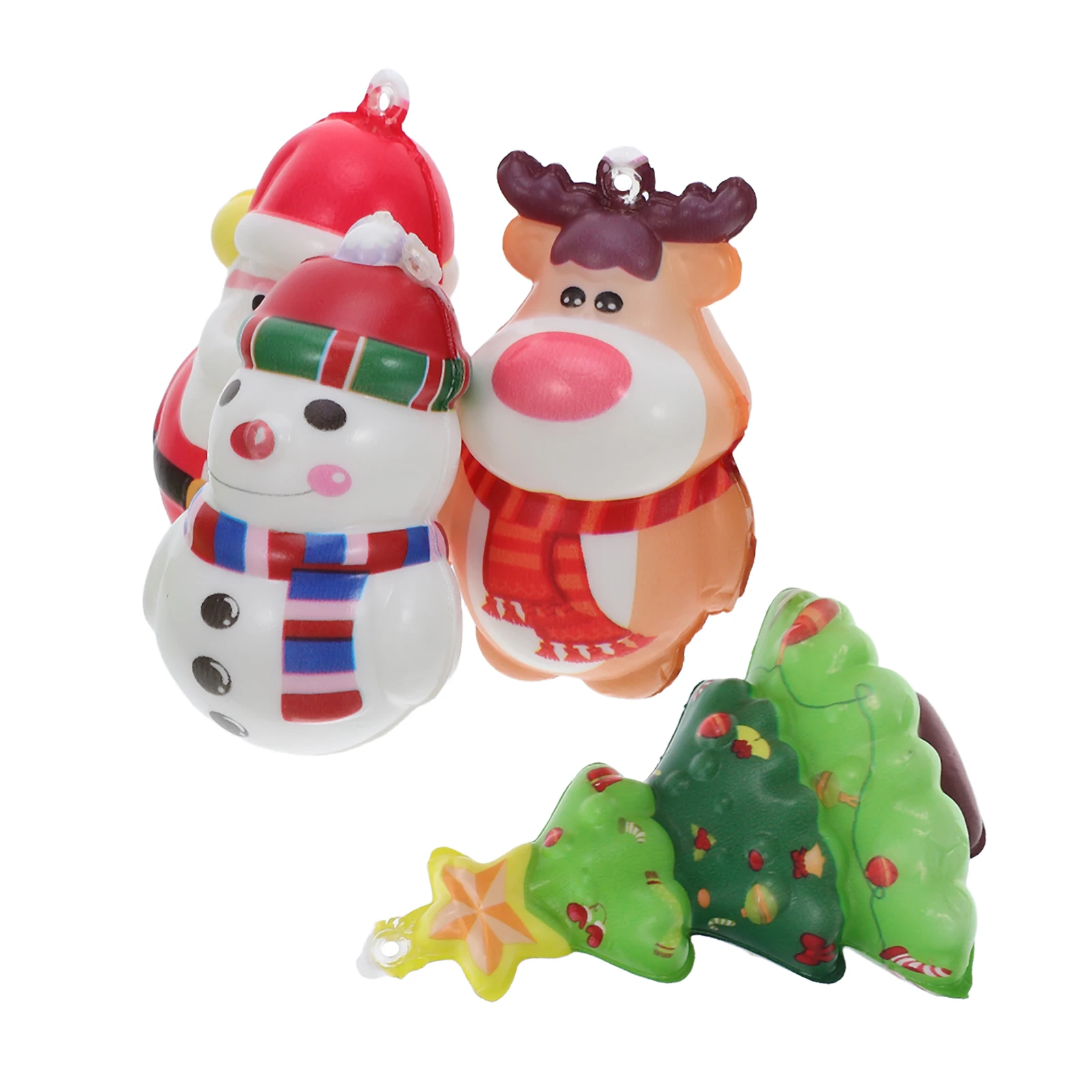 12 قطعة شجرة عيد الميلاد الإجهاد الإغاثة اللعب عطلة تململ هالوين لطيف ضغط Pu