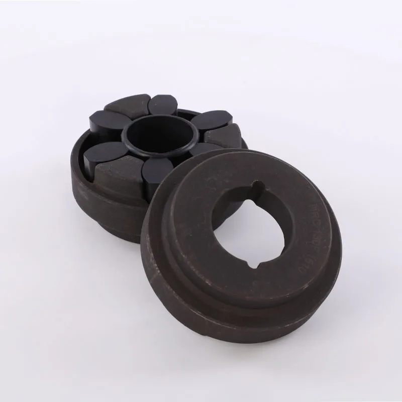 Hl ประเภทยืดหยุ่น Muff Flange Bush ยืดหยุ่นแขนยืดหยุ่น Oldham Steel Disc Clamp Shaft แข็ง Fcl Pin Coupling พร้อมเบรคล้อ