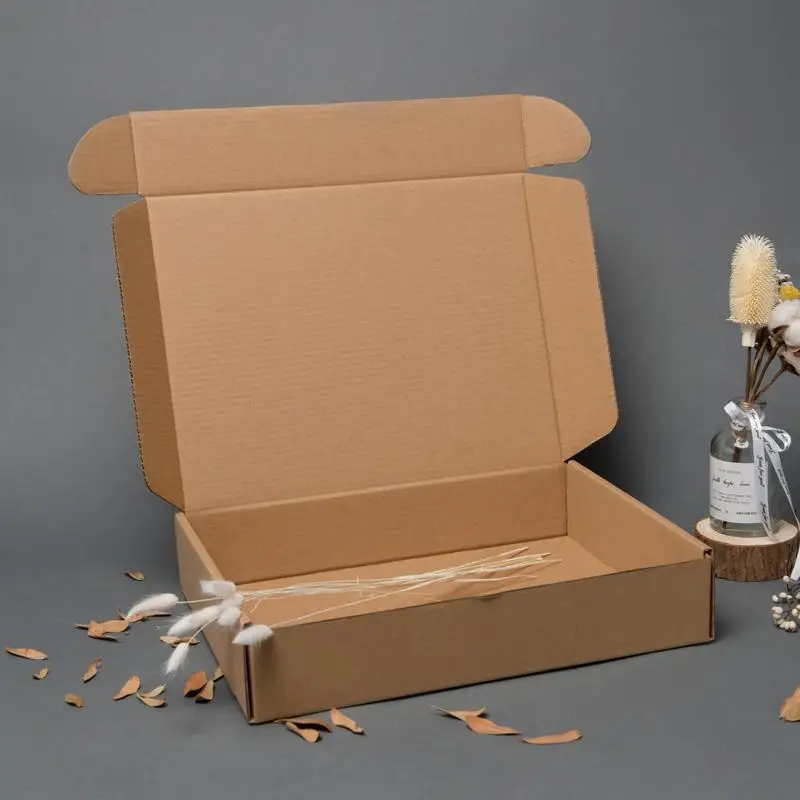5Pcs Cardboard Airplane Boxes Brown White Kraft Paper Gift Box Clothing Packaging Corrugated Carton Box Wedding Decor Gift Box