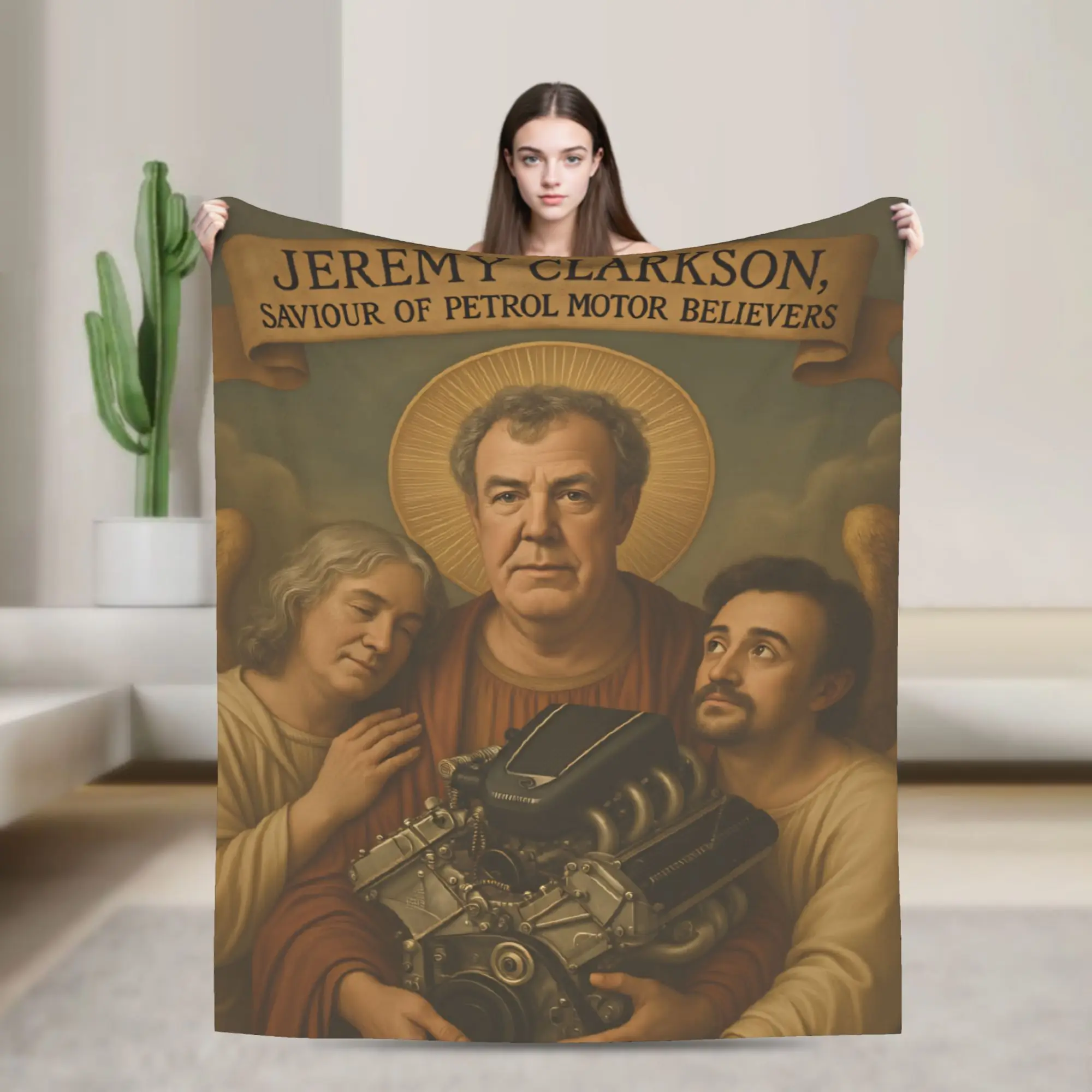 Jeremy Clarkson Blanket Fleece Summer Air Conditioning Multi-function Lightweight Throw Blankets for Home Couch Plush Thin Quilt