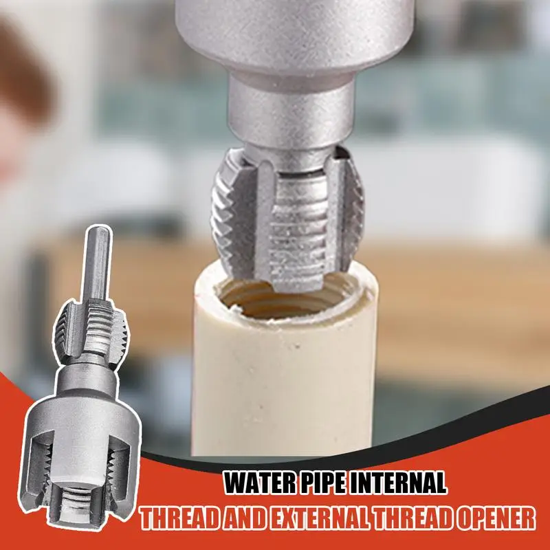 

pvc PPR Pipe Threading Tool for 1/2 & 3/4inch Pipes Integrated Internal & External Thread Cutter with Tap and Die Set