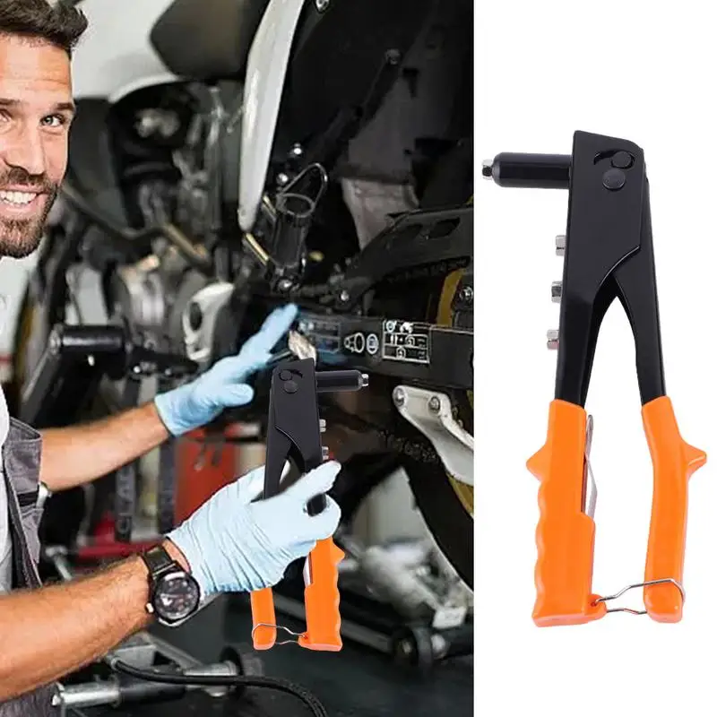 Heavy Duty Hand Riveter 9.5-Inch/10.5-Inch Rivet Tool Metal Hand Riveter Tool For Quick Fixes Hobbies DIY Projects